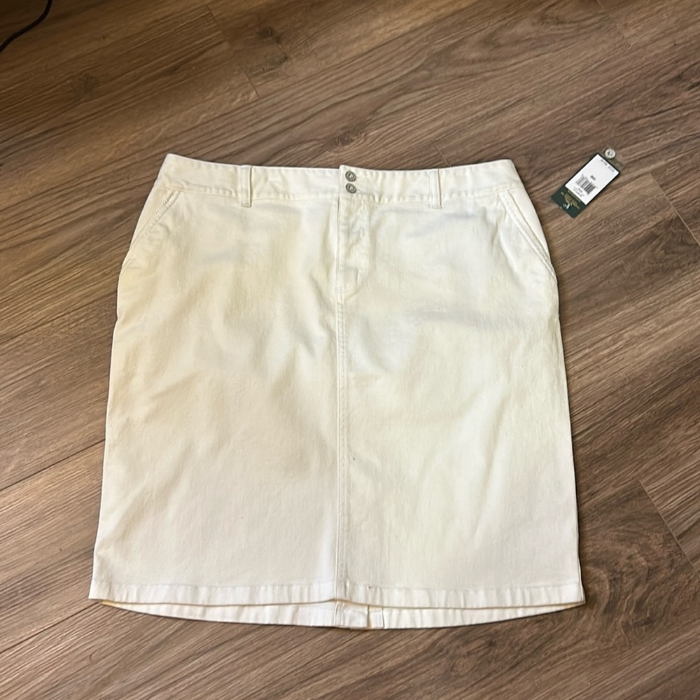 Lauren Ralph Lauren White Pencil Skirt